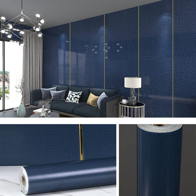 Basic Wall Tile Solid Color Peel and Stick Backsplash Panels for Living Room Navy Clearhalo 'Flooring 'Home Improvement' 'home_improvement' 'home_improvement_wall_paneling' 'Wall Paneling' 'wall_paneling' 'Walls & Ceilings' Walls and Ceiling' 7421242