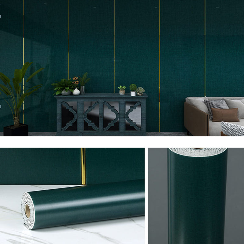 Basic Wall Tile Solid Color Peel and Stick Backsplash Panels for Living Room Blackish Green Clearhalo 'Flooring 'Home Improvement' 'home_improvement' 'home_improvement_wall_paneling' 'Wall Paneling' 'wall_paneling' 'Walls & Ceilings' Walls and Ceiling' 7421245