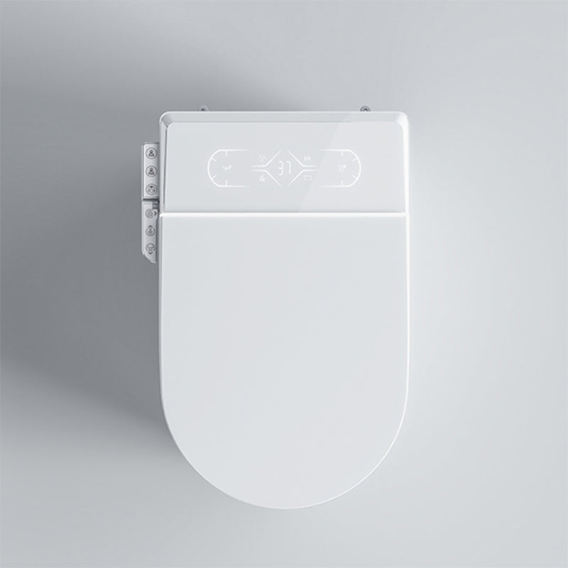 Contemporary Floor Standing Bidet Foot Sensor White Ceramic Elongated Heated Seat Clearhalo 'Bathroom Remodel & Bathroom Fixtures' 'Bidets' 'Home Improvement' 'home_improvement' 'home_improvement_bidets' 'Toilets & Bidets' 7421336