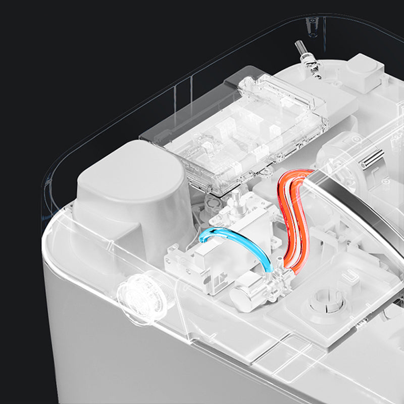 Contemporary Wall Mounted Bidet Elongated Foot Sensor Ceramic White Clearhalo 'Bathroom Remodel & Bathroom Fixtures' 'Bidets' 'Home Improvement' 'home_improvement' 'home_improvement_bidets' 'Toilets & Bidets' 7421366