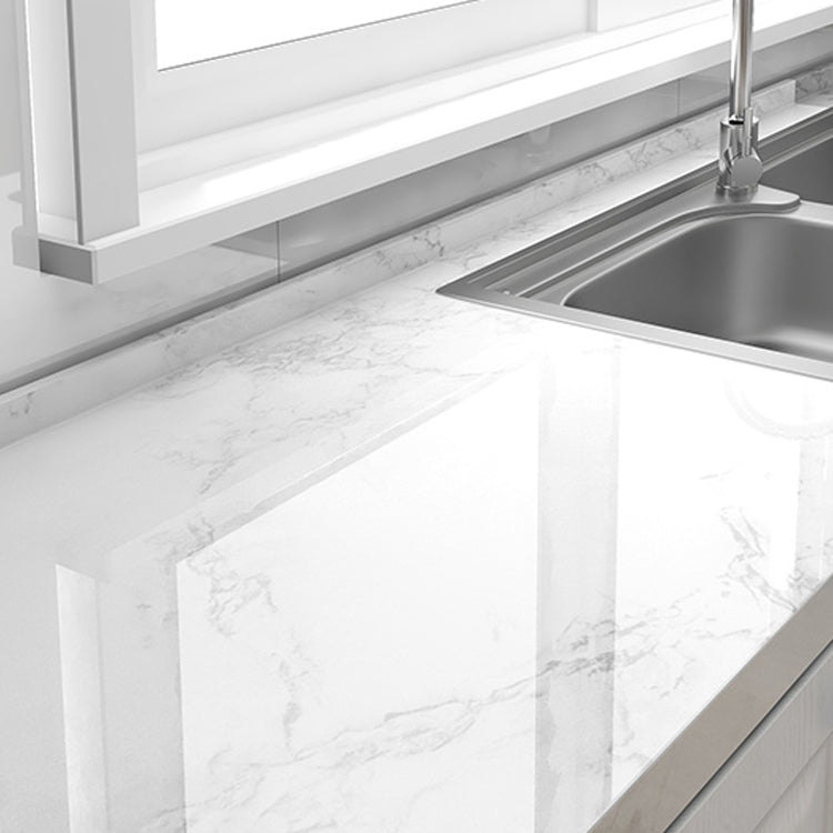 Modern Peel & Stick Field Tile Plastic Wallpaper for Kitchen Backsplash Ivory Clearhalo 'Flooring 'Home Improvement' 'home_improvement' 'home_improvement_peel_stick_blacksplash' 'Peel & Stick Backsplash Tile' 'peel_stick_blacksplash' 'Walls & Ceilings' Walls and Ceiling' 7421732