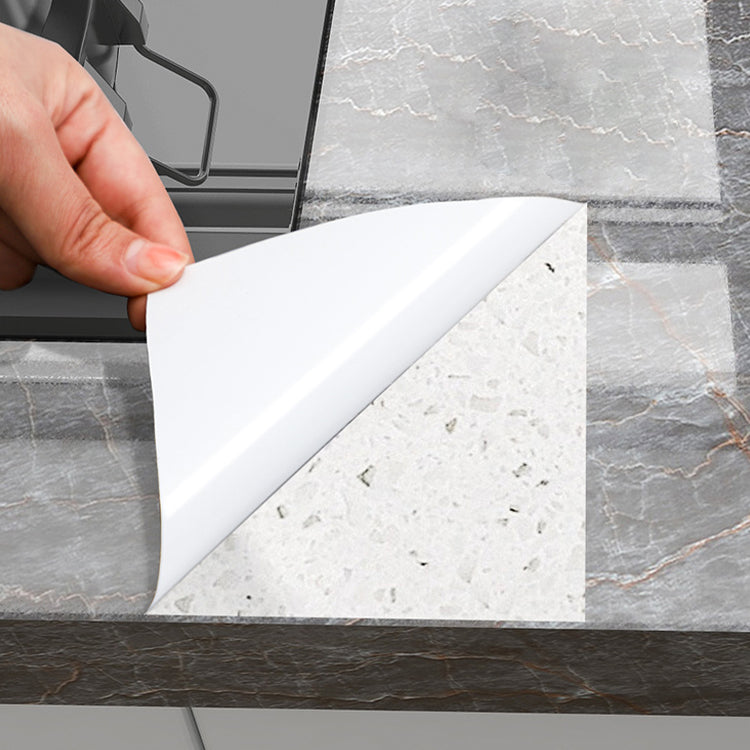 Modern Peel & Stick Field Tile Plastic Wallpaper for Kitchen Backsplash Clearhalo 'Flooring 'Home Improvement' 'home_improvement' 'home_improvement_peel_stick_blacksplash' 'Peel & Stick Backsplash Tile' 'peel_stick_blacksplash' 'Walls & Ceilings' Walls and Ceiling' 7421735