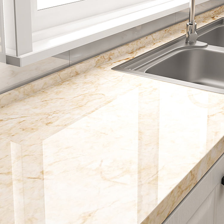 Modern Peel & Stick Field Tile Plastic Wallpaper for Kitchen Backsplash Yellow Clearhalo 'Flooring 'Home Improvement' 'home_improvement' 'home_improvement_peel_stick_blacksplash' 'Peel & Stick Backsplash Tile' 'peel_stick_blacksplash' 'Walls & Ceilings' Walls and Ceiling' 7421736