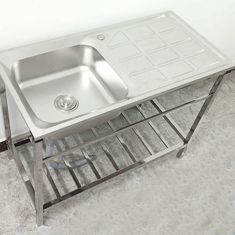 Kitchen Sink Stainless Steel Drop-In Rectangle All-in-one Kitchen Sink Clearhalo 'Home Improvement' 'home_improvement' 'home_improvement_kitchen_sinks' 'Kitchen Remodel & Kitchen Fixtures' 'Kitchen Sinks & Faucet Components' 'Kitchen Sinks' 'kitchen_sinks' 7422012