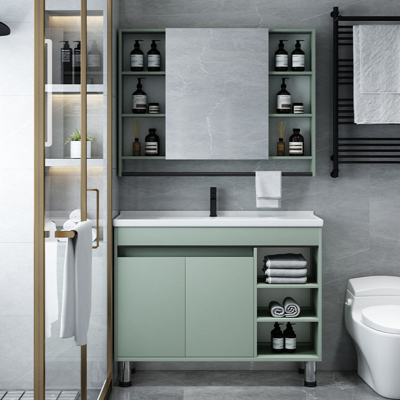 Modern Bathroom Vanity Freestanding Faucet Included Bathroom Vanity Set Clearhalo 'Bathroom Remodel & Bathroom Fixtures' 'Bathroom Vanities' 'bathroom_vanities' 'Home Improvement' 'home_improvement' 'home_improvement_bathroom_vanities' 7422294