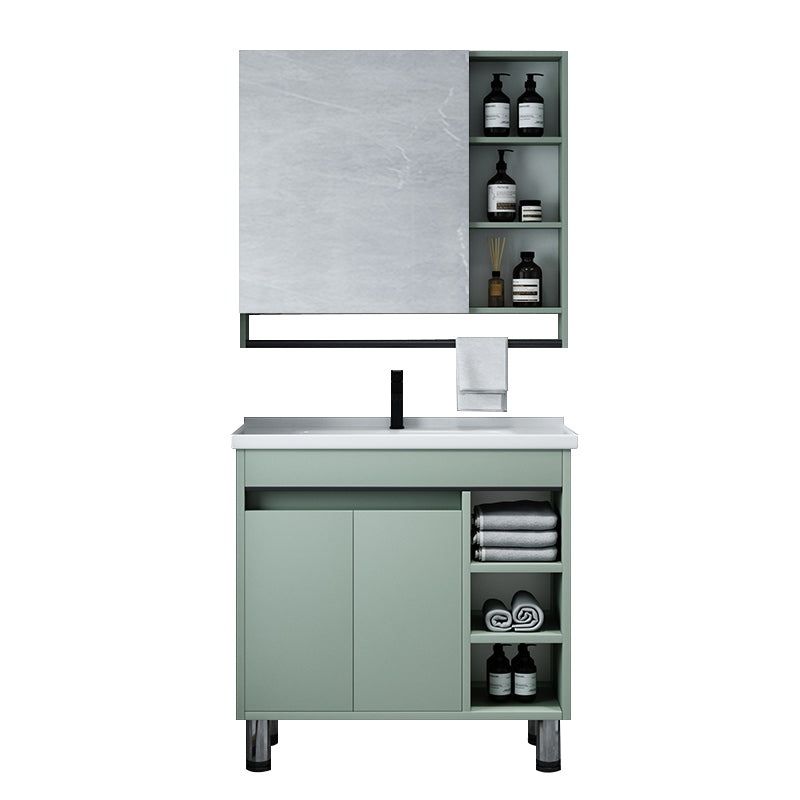 Modern Bathroom Vanity Freestanding Faucet Included Bathroom Vanity Set Clearhalo 'Bathroom Remodel & Bathroom Fixtures' 'Bathroom Vanities' 'bathroom_vanities' 'Home Improvement' 'home_improvement' 'home_improvement_bathroom_vanities' 7422296