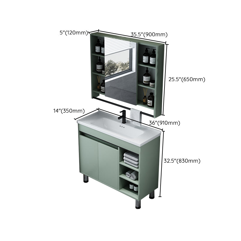 Modern Bathroom Vanity Freestanding Faucet Included Bathroom Vanity Set Clearhalo 'Bathroom Remodel & Bathroom Fixtures' 'Bathroom Vanities' 'bathroom_vanities' 'Home Improvement' 'home_improvement' 'home_improvement_bathroom_vanities' 7422315