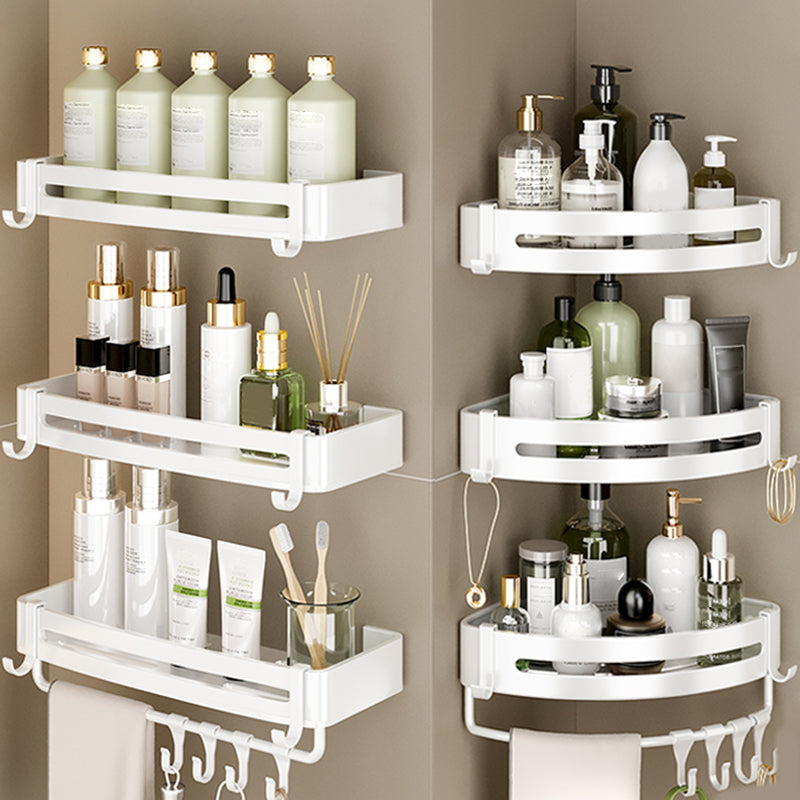 Simplistic Bathroom Accessories Hardware Set Bath Shelf Bathroom Accessory Kit Clearhalo 'Bathroom Hardware Sets' 'Bathroom Hardware' 'Bathroom Remodel & Bathroom Fixtures' 'bathroom_hardware_sets' 'Home Improvement' 'home_improvement' 'home_improvement_bathroom_hardware_sets' 7422741