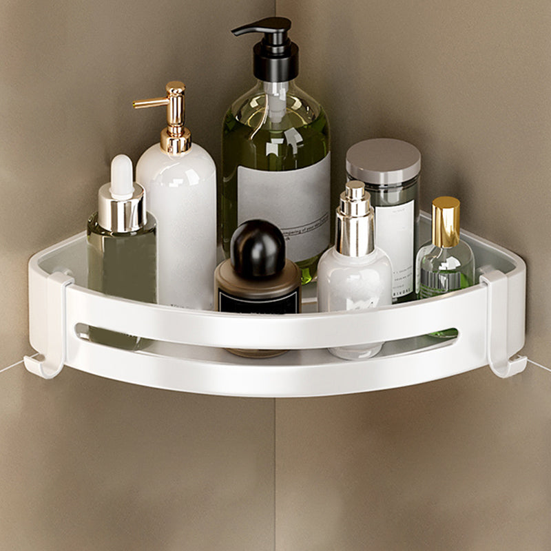 Simplistic Bathroom Accessories Hardware Set Bath Shelf Bathroom Accessory Kit Towel Bar Not Included 1 Piece Triangle Clearhalo 'Bathroom Hardware Sets' 'Bathroom Hardware' 'Bathroom Remodel & Bathroom Fixtures' 'bathroom_hardware_sets' 'Home Improvement' 'home_improvement' 'home_improvement_bathroom_hardware_sets' 7422748