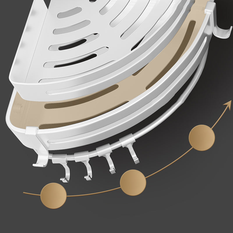 Simplistic Bathroom Accessories Hardware Set Bath Shelf Bathroom Accessory Kit Clearhalo 'Bathroom Hardware Sets' 'Bathroom Hardware' 'Bathroom Remodel & Bathroom Fixtures' 'bathroom_hardware_sets' 'Home Improvement' 'home_improvement' 'home_improvement_bathroom_hardware_sets' 7422752
