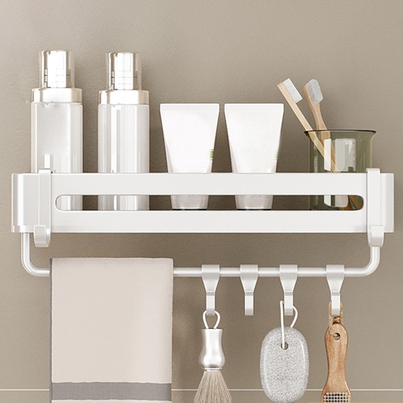 Simplistic Bathroom Accessories Hardware Set Bath Shelf Bathroom Accessory Kit Towel Bar Included 1 Piece Rectangle Clearhalo 'Bathroom Hardware Sets' 'Bathroom Hardware' 'Bathroom Remodel & Bathroom Fixtures' 'bathroom_hardware_sets' 'Home Improvement' 'home_improvement' 'home_improvement_bathroom_hardware_sets' 7422754