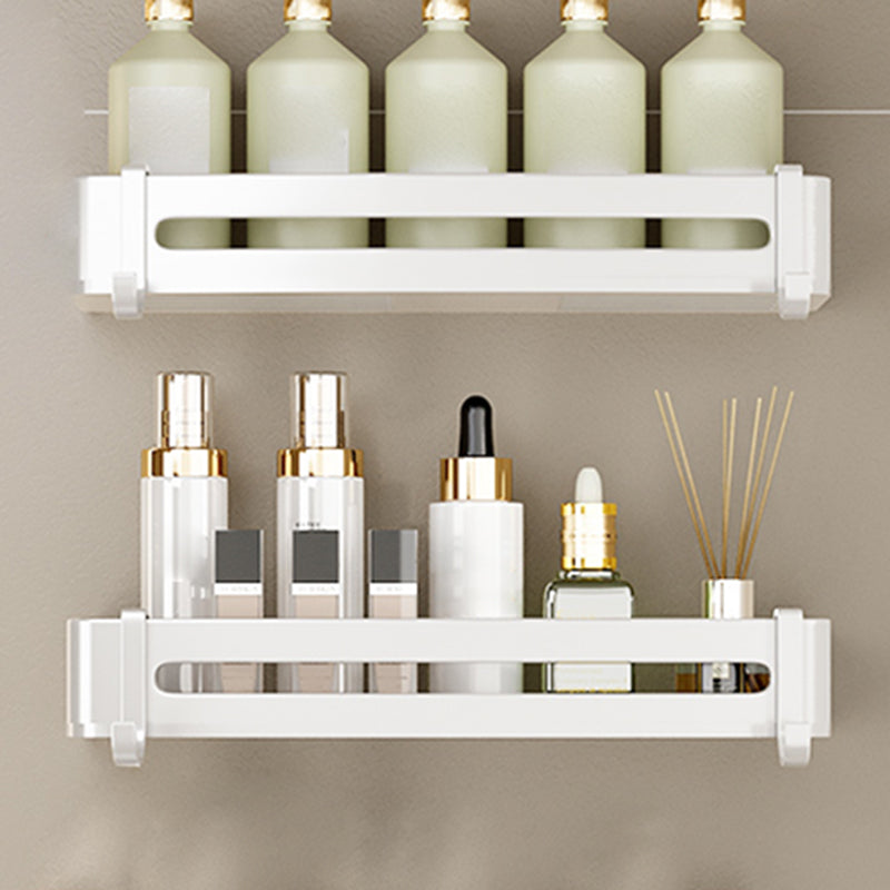 Simplistic Bathroom Accessories Hardware Set Bath Shelf Bathroom Accessory Kit Towel Bar Not Included 2 Piece Set Rectangle Clearhalo 'Bathroom Hardware Sets' 'Bathroom Hardware' 'Bathroom Remodel & Bathroom Fixtures' 'bathroom_hardware_sets' 'Home Improvement' 'home_improvement' 'home_improvement_bathroom_hardware_sets' 7422761