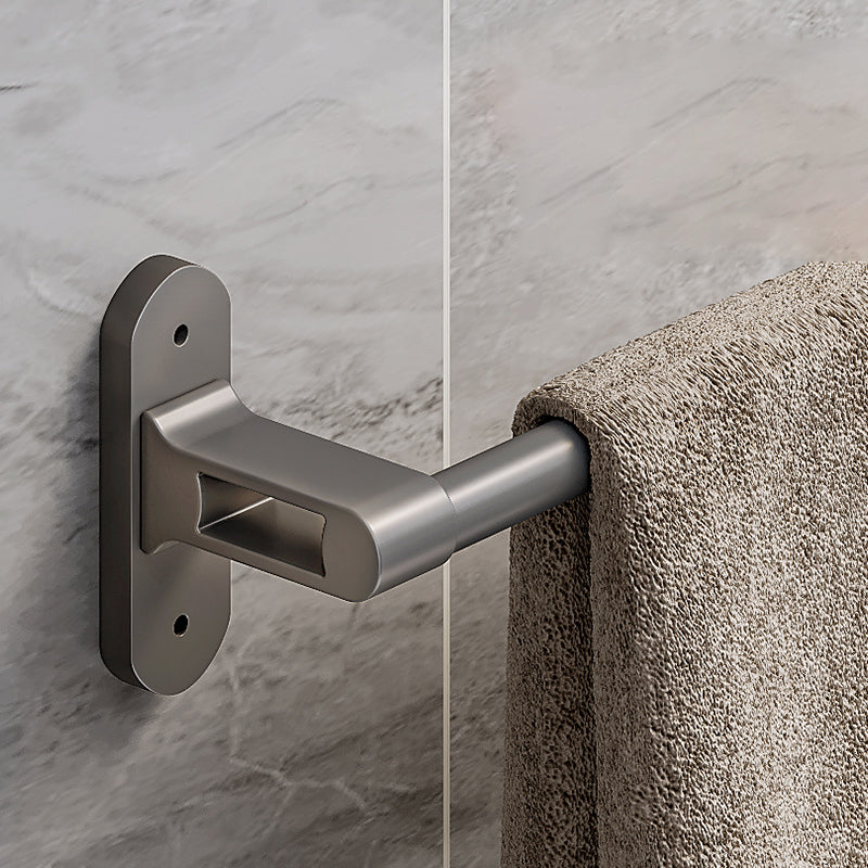 Metal Bathroom Accessory Set Drill and Screw Mount Bathroom Accessory Kit Clearhalo 'Bathroom Hardware Sets' 'Bathroom Hardware' 'Bathroom Remodel & Bathroom Fixtures' 'bathroom_hardware_sets' 'Home Improvement' 'home_improvement' 'home_improvement_bathroom_hardware_sets' 7422771