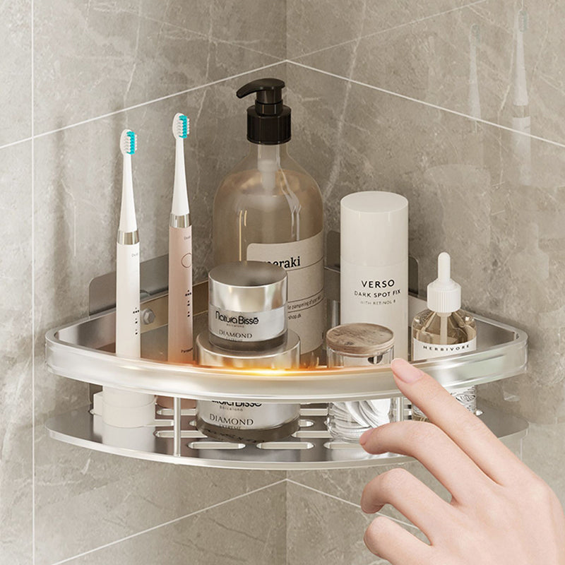 Simplicity Bathroom Accessories Hardware Set Bath Shelf Bathroom Accessory Kit Clearhalo 'Bathroom Hardware Sets' 'Bathroom Hardware' 'Bathroom Remodel & Bathroom Fixtures' 'bathroom_hardware_sets' 'Home Improvement' 'home_improvement' 'home_improvement_bathroom_hardware_sets' 7422786
