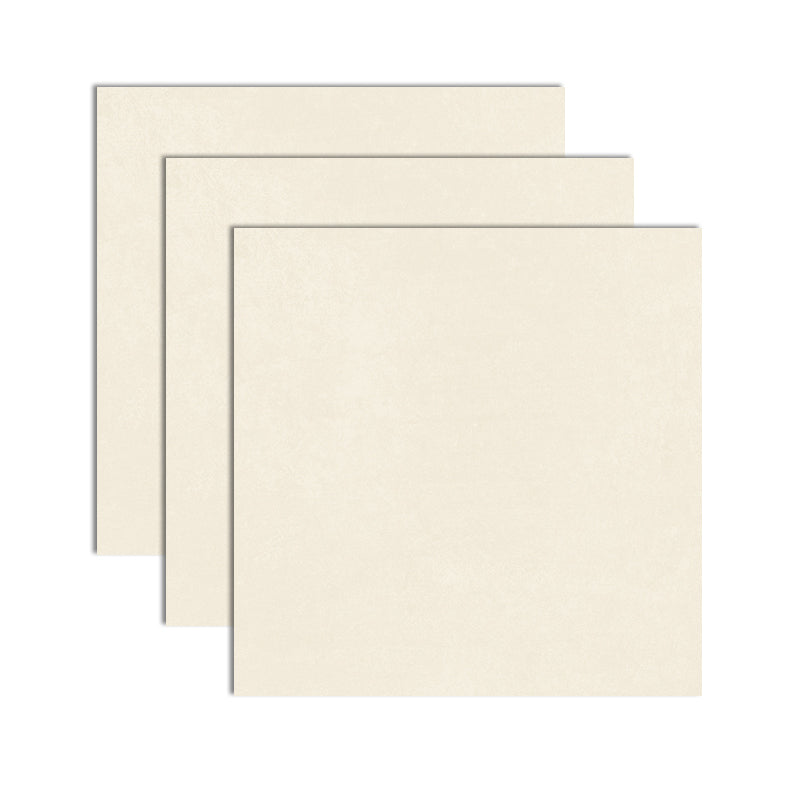 Rectangle Floor Tile Pure Color Straight Edge Floor Tile for Living Room Beige 31"L x 31"W Clearhalo 'Floor Tiles & Wall Tiles' 'floor_tiles_wall_tiles' 'Flooring 'Home Improvement' 'home_improvement' 'home_improvement_floor_tiles_wall_tiles' Walls and Ceiling' 7422858