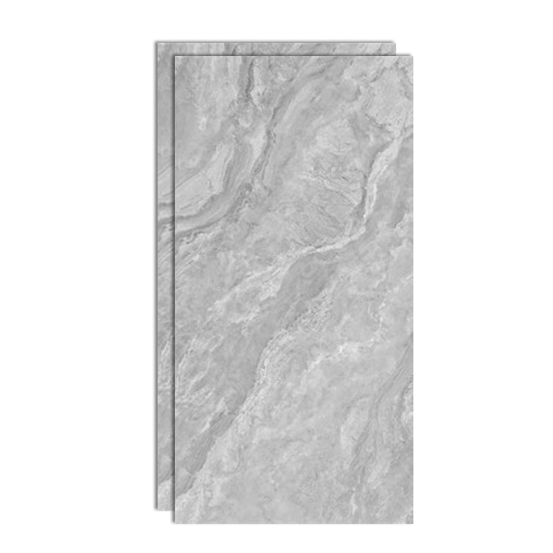 Floor and Wall Tile Marble Print Living Room Porcelain Indoor Floor Tile Matte Gray Clearhalo 'Floor Tiles & Wall Tiles' 'floor_tiles_wall_tiles' 'Flooring 'Home Improvement' 'home_improvement' 'home_improvement_floor_tiles_wall_tiles' Walls and Ceiling' 7423182