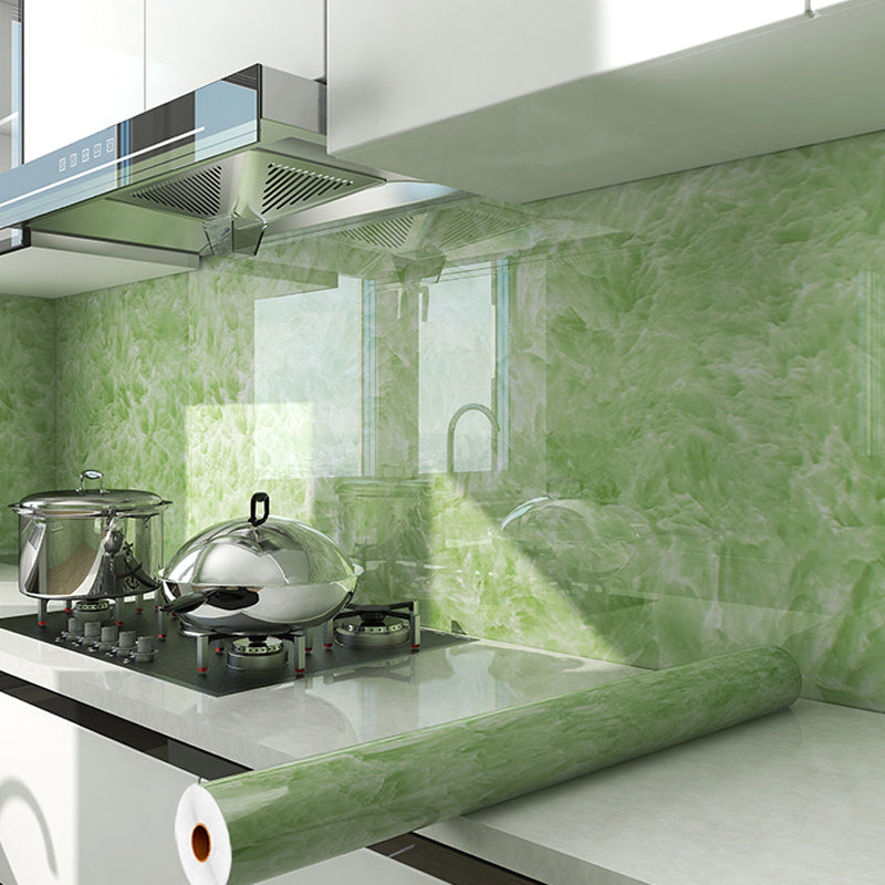 Modern Peel & Stick Field Tile PVC Rectangular Wallpaper for Floor and Wall Green Clearhalo 'Flooring 'Home Improvement' 'home_improvement' 'home_improvement_peel_stick_blacksplash' 'Peel & Stick Backsplash Tile' 'peel_stick_blacksplash' 'Walls & Ceilings' Walls and Ceiling' 7423431