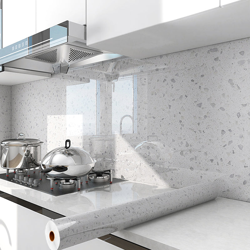 Modern Peel & Stick Field Tile PVC Rectangular Wallpaper for Floor and Wall Textured White Clearhalo 'Flooring 'Home Improvement' 'home_improvement' 'home_improvement_peel_stick_blacksplash' 'Peel & Stick Backsplash Tile' 'peel_stick_blacksplash' 'Walls & Ceilings' Walls and Ceiling' 7423433