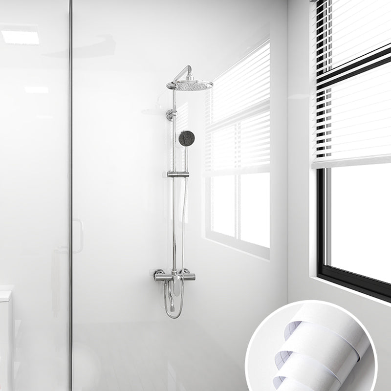 Modern Peel/Stick Backsplash Tile PVC Wallpaper for Bathroom Backsplash White Clearhalo 'Flooring 'Home Improvement' 'home_improvement' 'home_improvement_peel_stick_blacksplash' 'Peel & Stick Backsplash Tile' 'peel_stick_blacksplash' 'Walls & Ceilings' Walls and Ceiling' 7423497