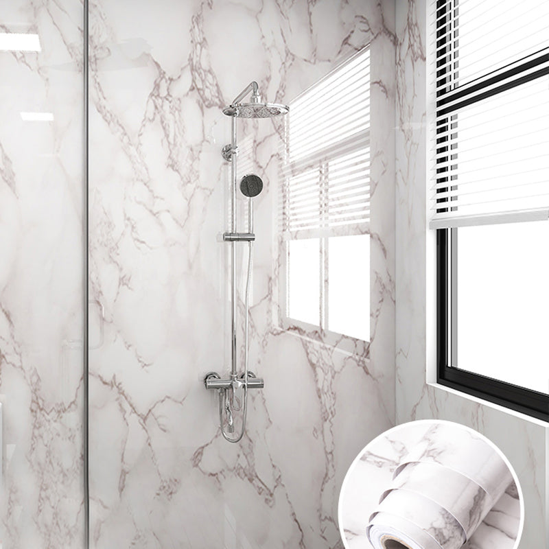 Modern Peel and Stick Backsplash Wall Tile PVC Wallpaper for Shower Marble Clearhalo 'Flooring 'Home Improvement' 'home_improvement' 'home_improvement_peel_stick_blacksplash' 'Peel & Stick Backsplash Tile' 'peel_stick_blacksplash' 'Walls & Ceilings' Walls and Ceiling' 7423567