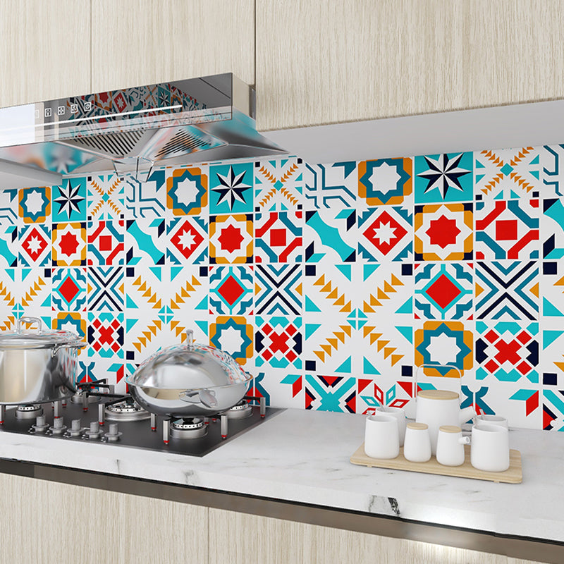 Modern Peel and Stick Backsplash PVC Mosaic Tile Wallpaper for Backsplash Wall Clearhalo 'Flooring 'Home Improvement' 'home_improvement' 'home_improvement_peel_stick_blacksplash' 'Peel & Stick Backsplash Tile' 'peel_stick_blacksplash' 'Walls & Ceilings' Walls and Ceiling' 7423664