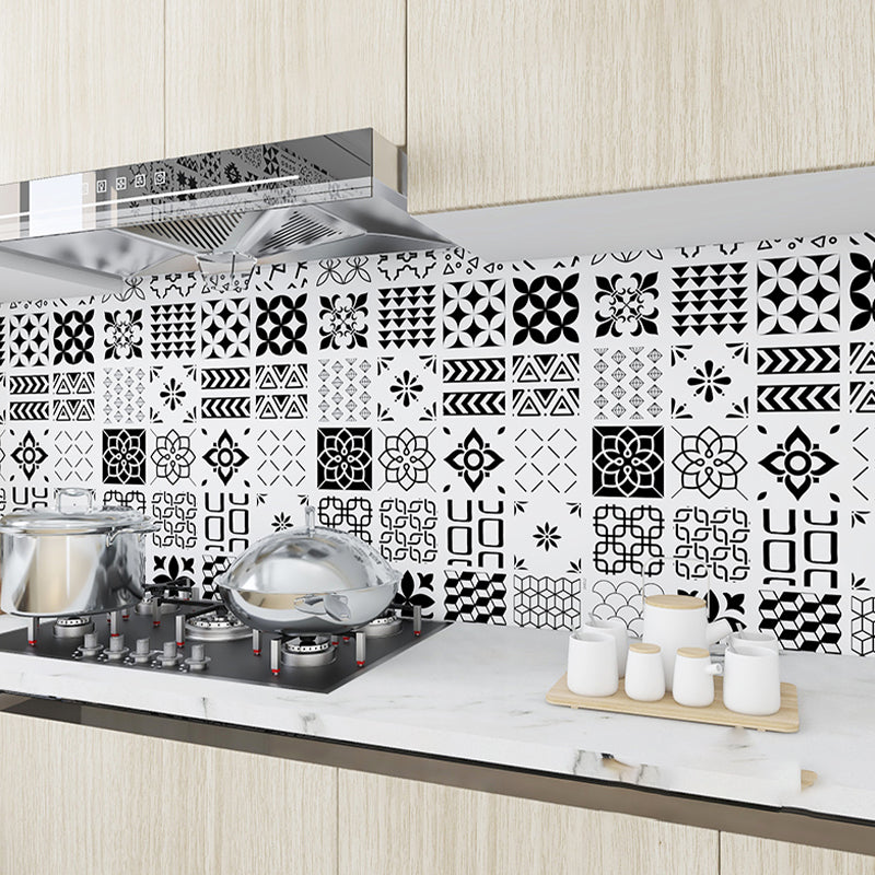 Modern Peel and Stick Backsplash PVC Mosaic Tile Wallpaper for Backsplash Wall Clearhalo 'Flooring 'Home Improvement' 'home_improvement' 'home_improvement_peel_stick_blacksplash' 'Peel & Stick Backsplash Tile' 'peel_stick_blacksplash' 'Walls & Ceilings' Walls and Ceiling' 7423665