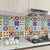 Modern Peel and Stick Backsplash PVC Mosaic Tile Wallpaper for Backsplash Wall Blue-Yellow 24"L x 71"W Clearhalo 'Flooring 'Home Improvement' 'home_improvement' 'home_improvement_peel_stick_blacksplash' 'Peel & Stick Backsplash Tile' 'peel_stick_blacksplash' 'Walls & Ceilings' Walls and Ceiling' 7423673