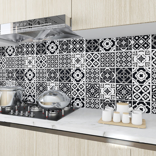 Modern Peel and Stick Backsplash PVC Mosaic Tile Wallpaper for Backsplash Wall Clearhalo 'Flooring 'Home Improvement' 'home_improvement' 'home_improvement_peel_stick_blacksplash' 'Peel & Stick Backsplash Tile' 'peel_stick_blacksplash' 'Walls & Ceilings' Walls and Ceiling' 7423675