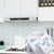 Modern Peel and Stick Backsplash PVC Mosaic Tile Field Tile for Kitchen White-Blue 23.6" x 118.1" Clearhalo 'Flooring 'Home Improvement' 'home_improvement' 'home_improvement_peel_stick_blacksplash' 'Peel & Stick Backsplash Tile' 'peel_stick_blacksplash' 'Walls & Ceilings' Walls and Ceiling' 7423707