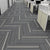 Modern Carpet Tiles Level Loop Glue Down Fade Resistant Carpet Tile Gray/ White/ Gray 60-Piece Set Clearhalo 'Carpet Tiles & Carpet Squares' 'carpet_tiles_carpet_squares' 'Flooring 'Home Improvement' 'home_improvement' 'home_improvement_carpet_tiles_carpet_squares' Walls and Ceiling' 7423718