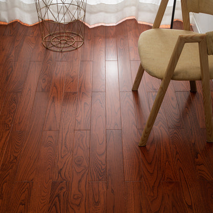Waterproof Flooring Planks Solid Wood Click-Locking Hardwood Flooring 30"L x 3"W x 1"H Rosewood Clearhalo 'Flooring 'Hardwood Flooring' 'hardwood_flooring' 'Home Improvement' 'home_improvement' 'home_improvement_hardwood_flooring' Walls and Ceiling' 7423766