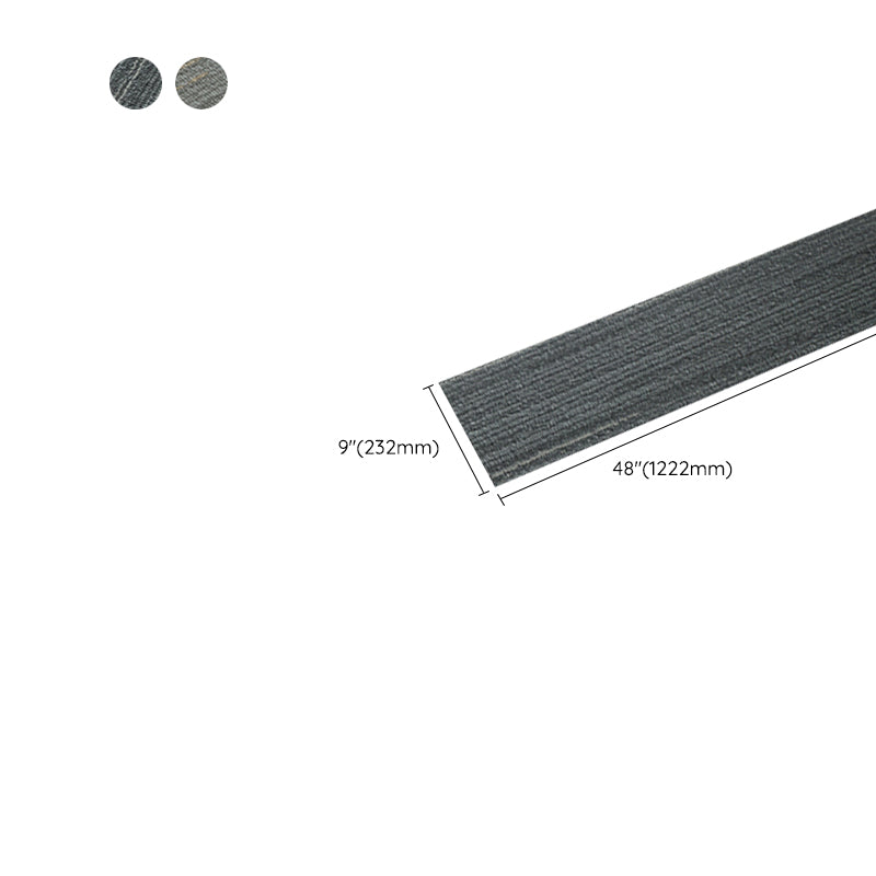 Grey Tone Plastic Floor Fabric Look Square Edge Water Resistant Floor Tile Clearhalo 'Flooring 'Home Improvement' 'home_improvement' 'home_improvement_vinyl_flooring' 'Vinyl Flooring' 'vinyl_flooring' Walls and Ceiling' 7424001