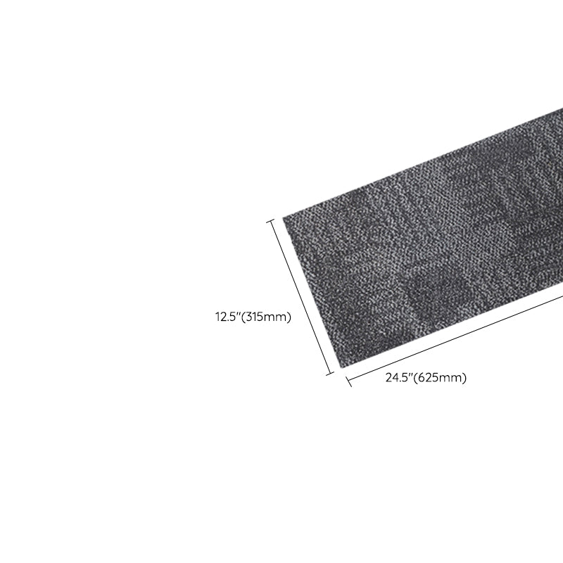 Grey Tone Plastic Floor Fabric Look Square Edge Water Resistant Floor Tile Clearhalo 'Flooring 'Home Improvement' 'home_improvement' 'home_improvement_vinyl_flooring' 'Vinyl Flooring' 'vinyl_flooring' Walls and Ceiling' 7424003