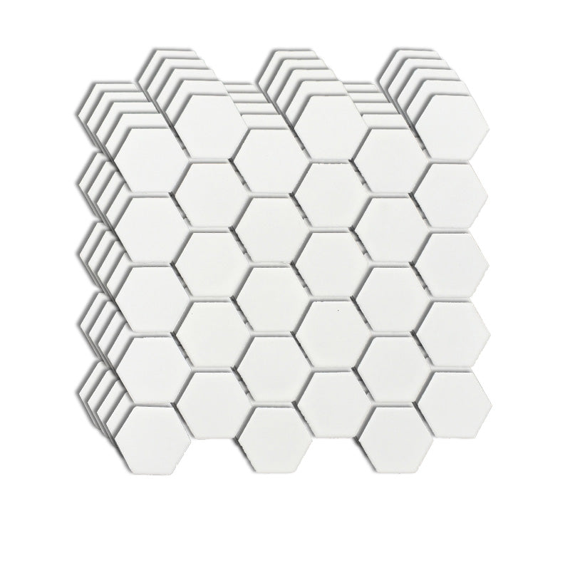 Wall and Floor Tile Straight Edge Geometric Pattern Wall and Floor Tile Textured White 10.6"L x 11.4"W x 0.2"H Clearhalo 'Floor Tiles & Wall Tiles' 'floor_tiles_wall_tiles' 'Flooring 'Home Improvement' 'home_improvement' 'home_improvement_floor_tiles_wall_tiles' Walls and Ceiling' 7424121