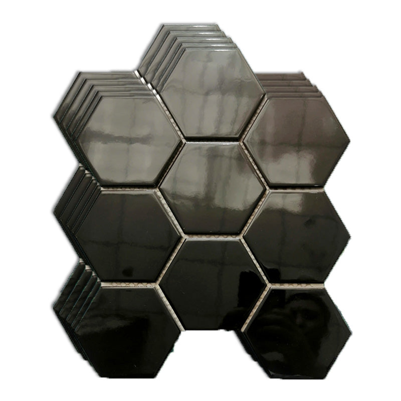 Wall and Floor Tile Straight Edge Geometric Pattern Wall and Floor Tile Black 11.7"L x 10.1"W x 0.2"H Clearhalo 'Floor Tiles & Wall Tiles' 'floor_tiles_wall_tiles' 'Flooring 'Home Improvement' 'home_improvement' 'home_improvement_floor_tiles_wall_tiles' Walls and Ceiling' 7424124