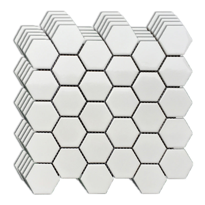Wall and Floor Tile Straight Edge Geometric Pattern Wall and Floor Tile White 10.6"L x 11.4"W x 0.2"H Clearhalo 'Floor Tiles & Wall Tiles' 'floor_tiles_wall_tiles' 'Flooring 'Home Improvement' 'home_improvement' 'home_improvement_floor_tiles_wall_tiles' Walls and Ceiling' 7424130