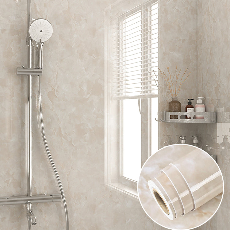 Modern Backsplash Wall Tile PVC Rectangular Self Adhesive Wallpaper for Bathroom Yellow Clearhalo 'Flooring 'Home Improvement' 'home_improvement' 'home_improvement_peel_stick_blacksplash' 'Peel & Stick Backsplash Tile' 'peel_stick_blacksplash' 'Walls & Ceilings' Walls and Ceiling' 7424713