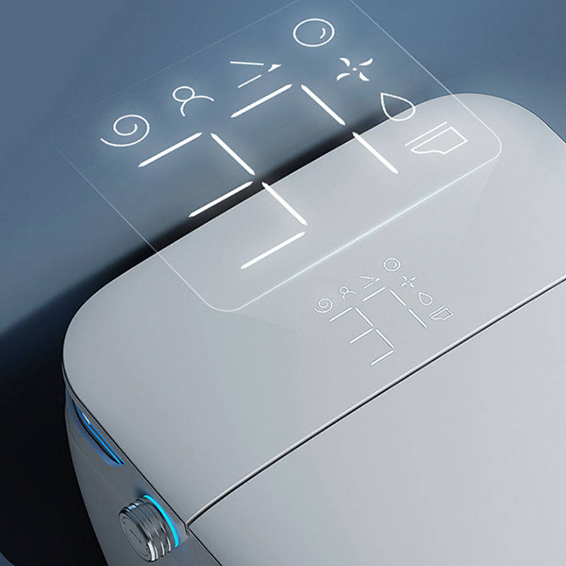 Contemporary Floor Standing Bidet in White Vitreous China Bidets Clearhalo 'Bathroom Remodel & Bathroom Fixtures' 'Bidets' 'Home Improvement' 'home_improvement' 'home_improvement_bidets' 'Toilets & Bidets' 7429686