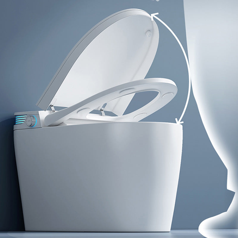 Contemporary Floor Standing Bidet in White Vitreous China Bidets Clearhalo 'Bathroom Remodel & Bathroom Fixtures' 'Bidets' 'Home Improvement' 'home_improvement' 'home_improvement_bidets' 'Toilets & Bidets' 7429687