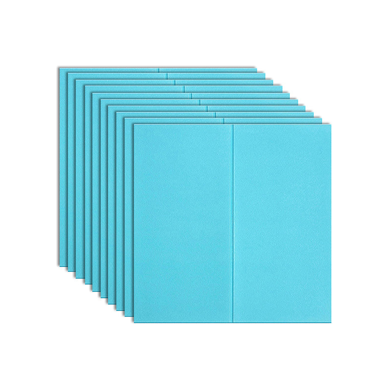Waterproof Wall Access Panel Modern Simple Wall Access Panel for Living Room Blue 10-Piece Set Clearhalo 'Flooring 'Home Improvement' 'home_improvement' 'home_improvement_wall_paneling' 'Wall Paneling' 'wall_paneling' 'Walls & Ceilings' Walls and Ceiling' 7434489