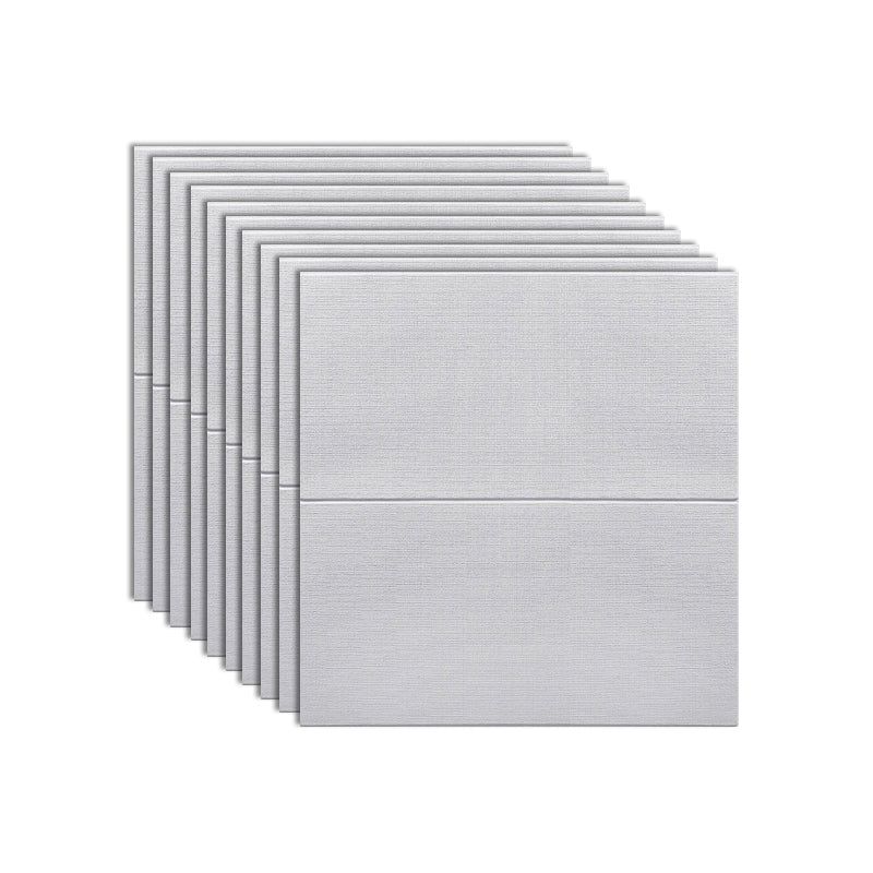 Waterproof Wall Access Panel Modern Simple Wall Access Panel for Living Room Gray-White 10-Piece Set Clearhalo 'Flooring 'Home Improvement' 'home_improvement' 'home_improvement_wall_paneling' 'Wall Paneling' 'wall_paneling' 'Walls & Ceilings' Walls and Ceiling' 7434500