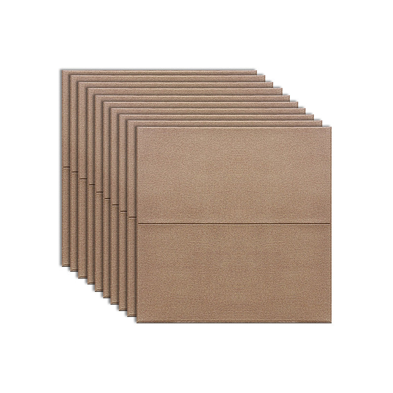 Waterproof Wall Access Panel Modern Simple Wall Access Panel for Living Room Brown-Khaki 10-Piece Set Clearhalo 'Flooring 'Home Improvement' 'home_improvement' 'home_improvement_wall_paneling' 'Wall Paneling' 'wall_paneling' 'Walls & Ceilings' Walls and Ceiling' 7434502