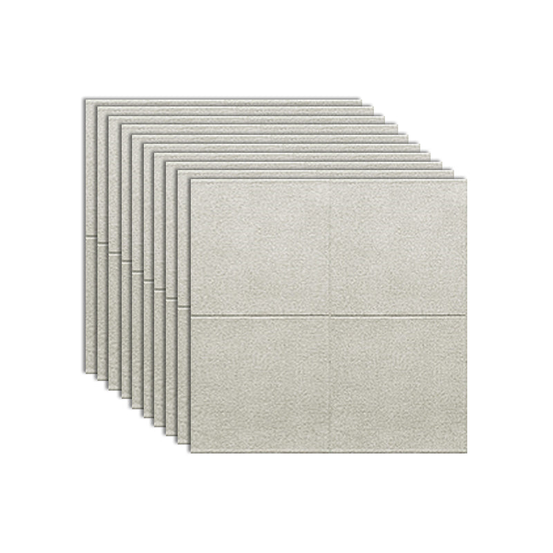 Waterproof Wall Access Panel Modern Simple Wall Access Panel for Living Room Cream Gray 10-Piece Set Clearhalo 'Flooring 'Home Improvement' 'home_improvement' 'home_improvement_wall_paneling' 'Wall Paneling' 'wall_paneling' 'Walls & Ceilings' Walls and Ceiling' 7434503