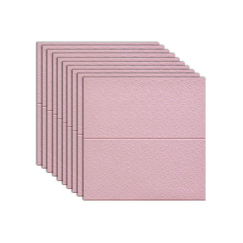 Waterproof Wall Access Panel Modern Simple Wall Access Panel for Living Room Dusty Pink 10-Piece Set Clearhalo 'Flooring 'Home Improvement' 'home_improvement' 'home_improvement_wall_paneling' 'Wall Paneling' 'wall_paneling' 'Walls & Ceilings' Walls and Ceiling' 7434505
