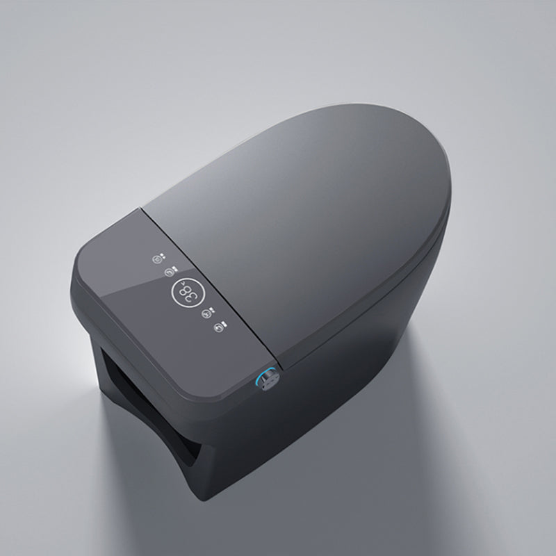 Contemporary Floor Mount Bidet Ceramic Foot Sensor Water Pressure Control Clearhalo 'Bathroom Remodel & Bathroom Fixtures' 'Bidets' 'Home Improvement' 'home_improvement' 'home_improvement_bidets' 'Toilets & Bidets' 7434553