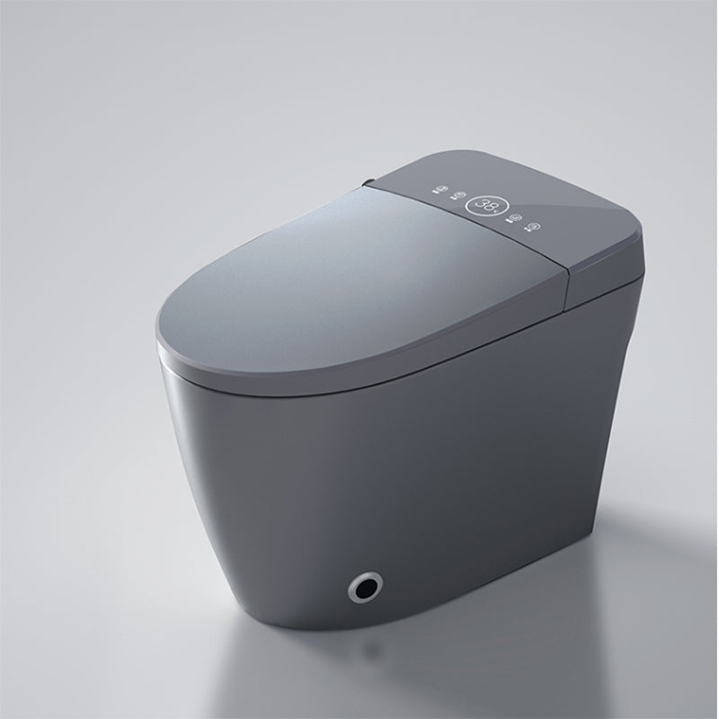 Contemporary Floor Mount Bidet Ceramic Foot Sensor Water Pressure Control Clearhalo 'Bathroom Remodel & Bathroom Fixtures' 'Bidets' 'Home Improvement' 'home_improvement' 'home_improvement_bidets' 'Toilets & Bidets' 7434559