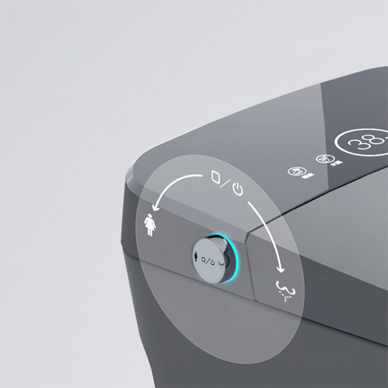 Contemporary Floor Mount Bidet Ceramic Foot Sensor Water Pressure Control Clearhalo 'Bathroom Remodel & Bathroom Fixtures' 'Bidets' 'Home Improvement' 'home_improvement' 'home_improvement_bidets' 'Toilets & Bidets' 7434563