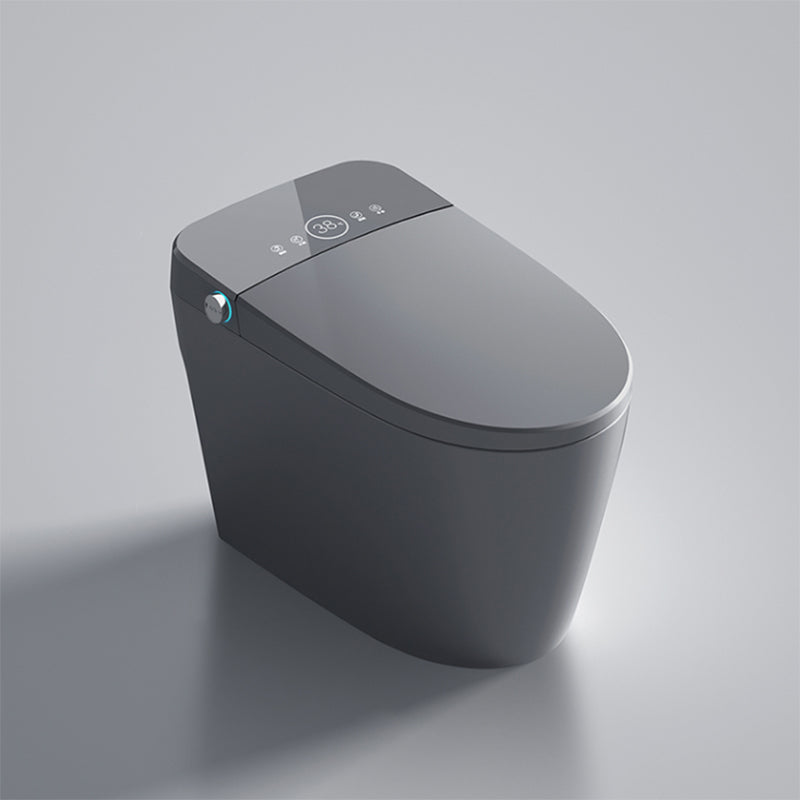 Contemporary Floor Mount Bidet Ceramic Foot Sensor Water Pressure Control Clearhalo 'Bathroom Remodel & Bathroom Fixtures' 'Bidets' 'Home Improvement' 'home_improvement' 'home_improvement_bidets' 'Toilets & Bidets' 7434564