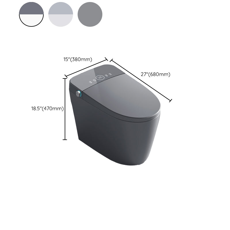 Contemporary Floor Mount Bidet Ceramic Foot Sensor Water Pressure Control Clearhalo 'Bathroom Remodel & Bathroom Fixtures' 'Bidets' 'Home Improvement' 'home_improvement' 'home_improvement_bidets' 'Toilets & Bidets' 7434565