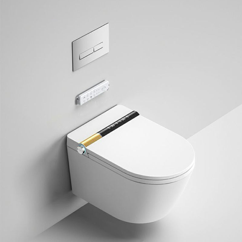 Elongated Wall Mounted Bidet Smart Bidet with Heated Seat and Warm Air Dryer Clearhalo 'Bathroom Remodel & Bathroom Fixtures' 'Bidets' 'Home Improvement' 'home_improvement' 'home_improvement_bidets' 'Toilets & Bidets' 7434569